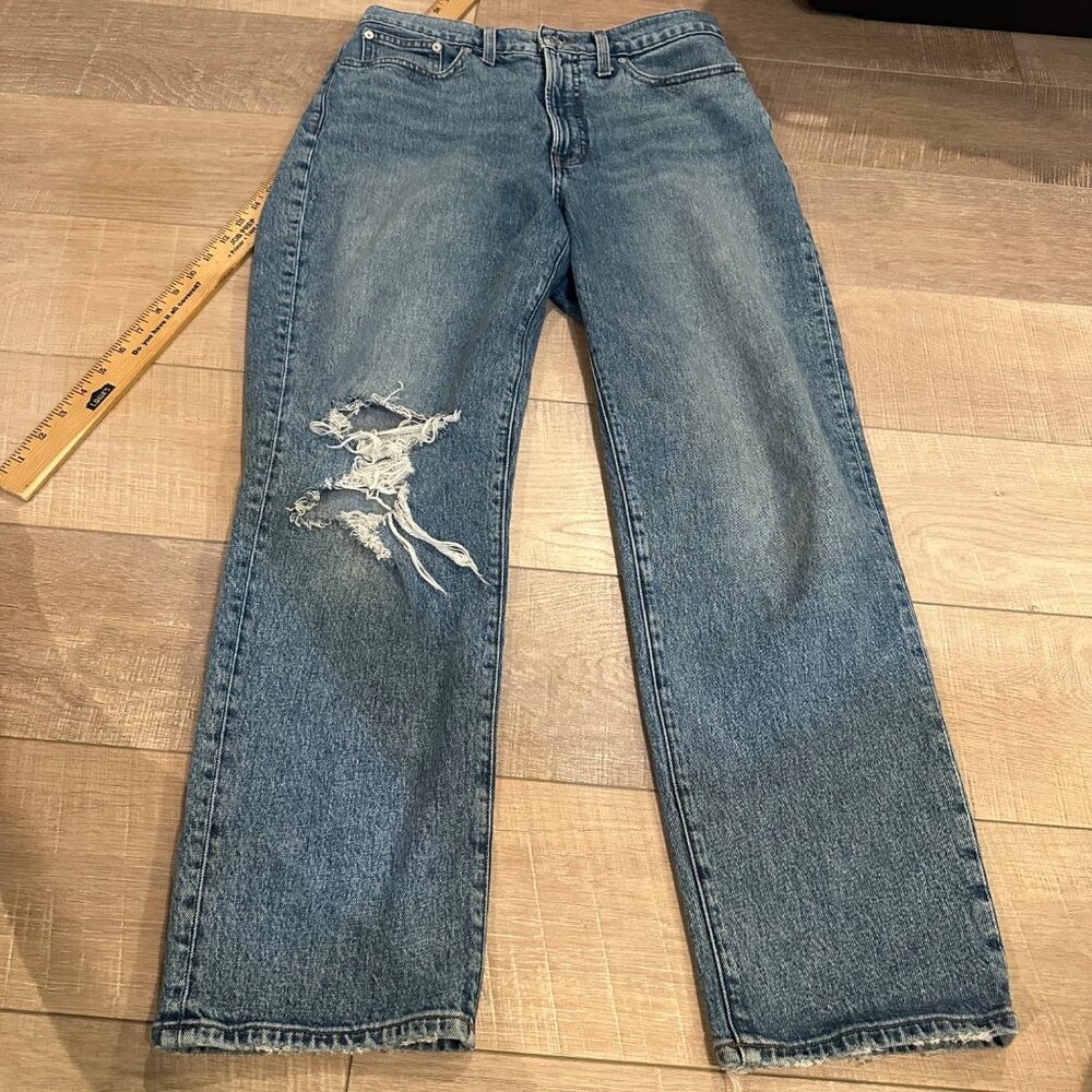 MADEWELL WOMENS THE PERFECT VINTAGE STRAIGHT JEAN PANTS 29
